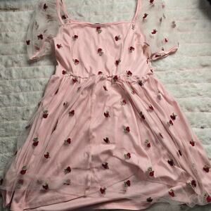 Shein curve flower cute dress